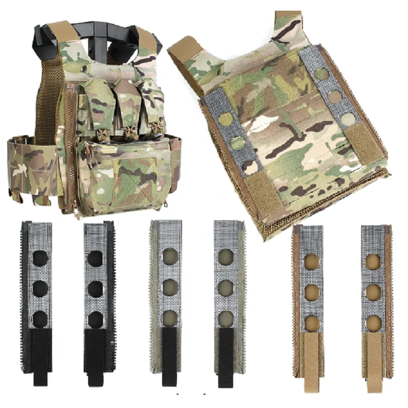 

Outdoor Sports Military Tactical Vest MOLLE Back Plate Zipper Adapter Plate FCSK 3.0 Camouflage Carbon Fiber Material