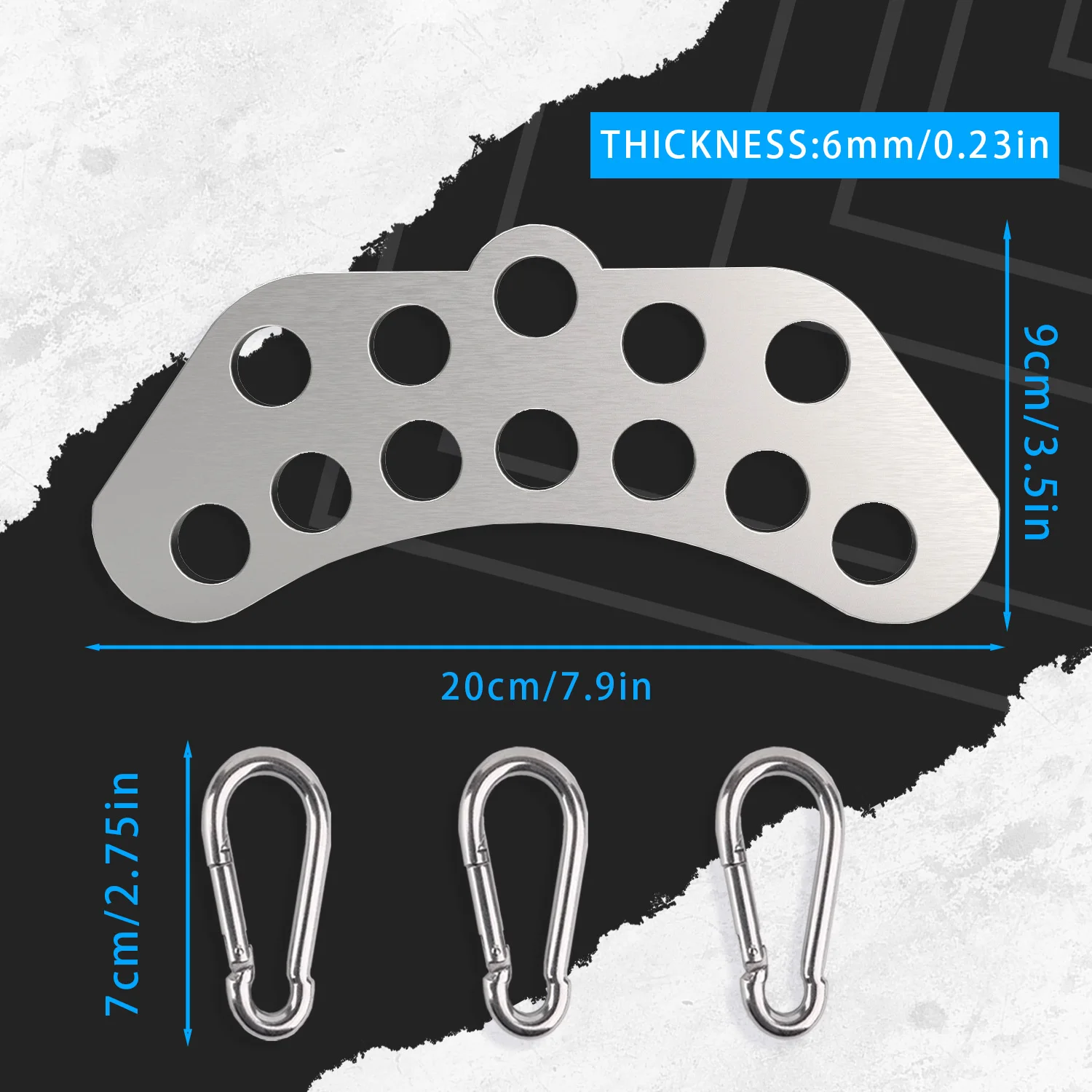 Stainless Steel Double To Single Pulley Adaptor Plate for Cable Machine for Lat Pulldown Triceps Pushdown Home Gym Exercise fitness cable pulley fitness pulley cable fitness pulley