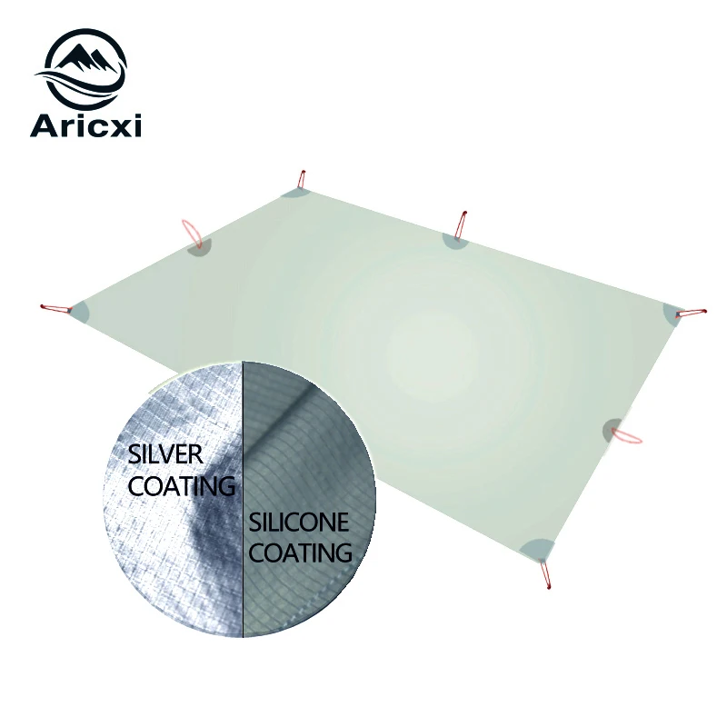 Bâche et tapis de sol pour campement au camping & rando
