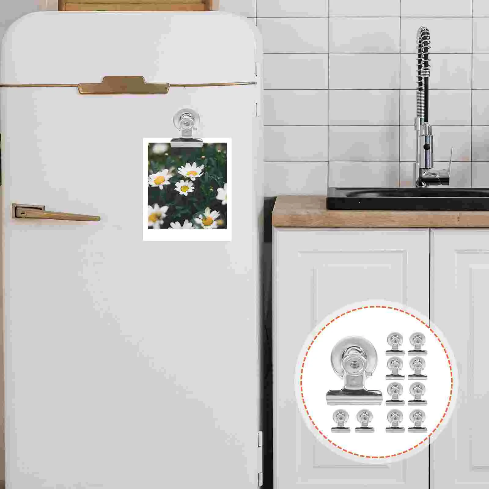 

12 шт., круглые магнитные зажимы для холодильника