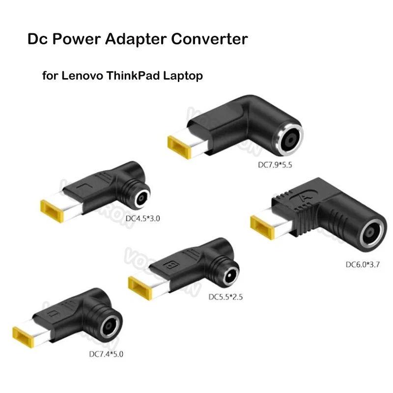 

DC 7.9x5.5 7.4x5.0 5.5x2.5 4.5x3.0 6.0x3.7mm to Square Plug Connector Dc Power Adapter Converter for Asus Lenovo Laptop Charger