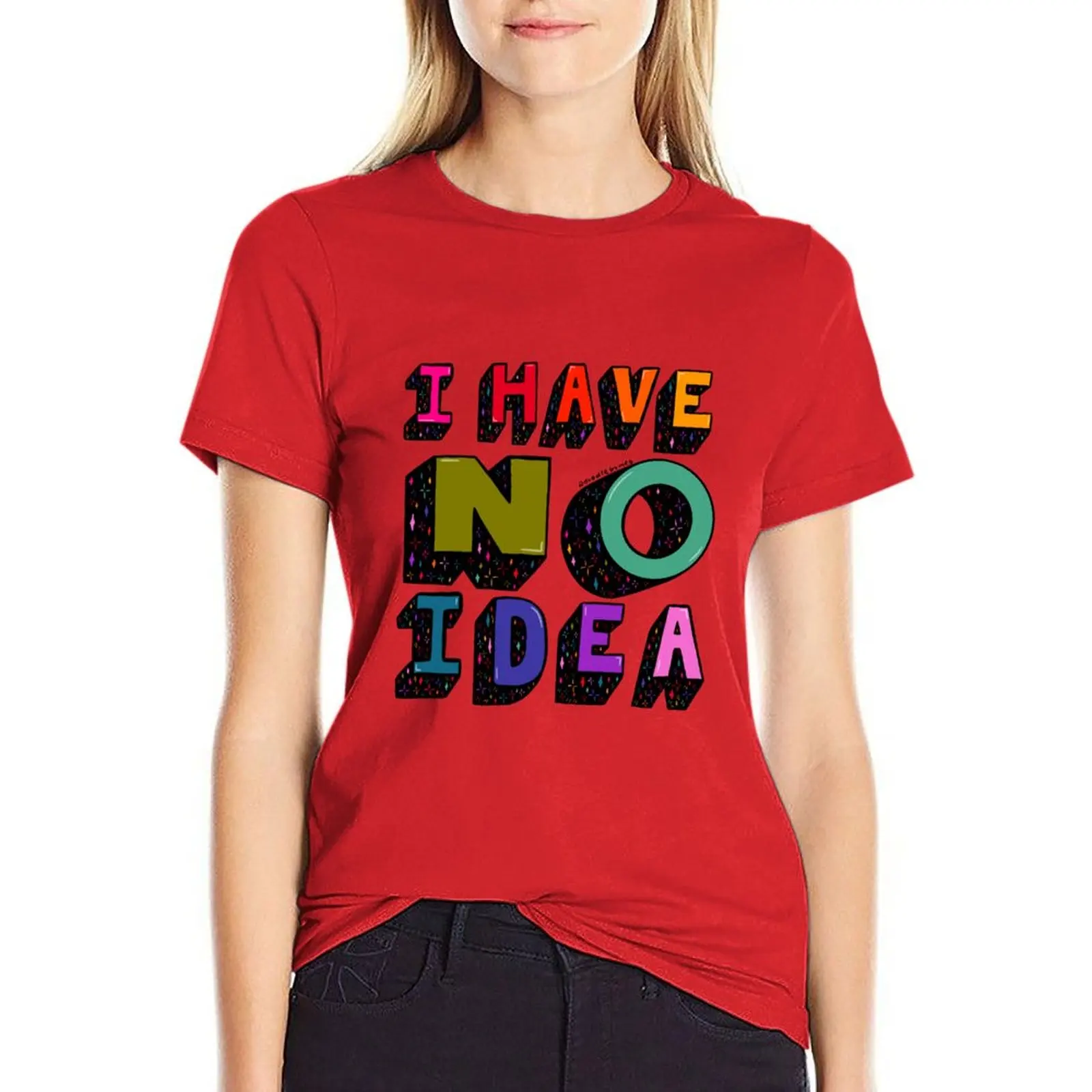 

No Idea T-shirt Blouse funny anime clothes t shirt Women