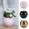 Modern Round Vase Metal Plant Flower Pot Home Living Room Office Table Ornament Decoration Small Art Pot Ball Flower Vase 1