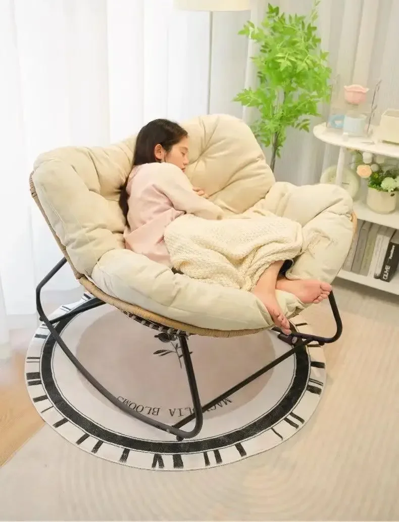 Description Picture 4 of itemRocking chair recliner adult balcony home leisure lazy sofa living room single sofa Internet celebrity rocking chair