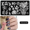 12*6cm 3D Geometric Wave Stripe Flower Nail Stamp French Line Nail Stamping Plates DIY UV Gel Polish Manicure Stamp &*& 3