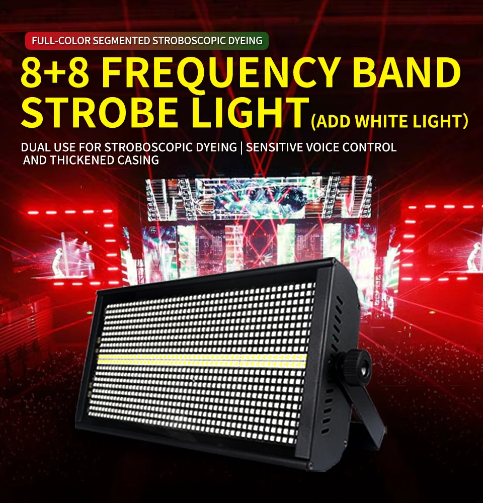 8+8 Segment 280W Led Strobe Light Horse Running Flash Light 960pcs DMX512 Wash E