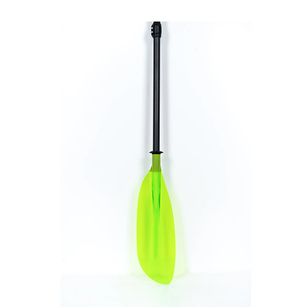 Transparent green Color Blade Kayak Paddle Surf Finberglass Shaft Oar for Canoe 2-Section Pad Inflatable Stand Up Paddle 4