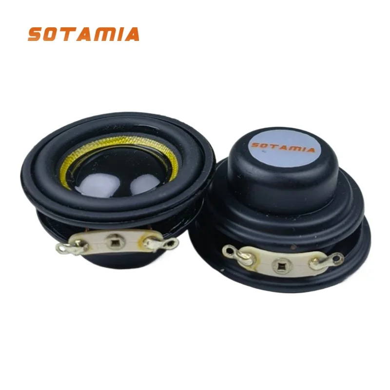 SOTAMIA 2Pcs 40mm Full Range Speaker Audio Glass Fiber Basin Waterproof Speaker 1.5 Inch 4 Ohm 5W Bluetooth Loudspeaker bluetooth speaker mini bluetooth speaker