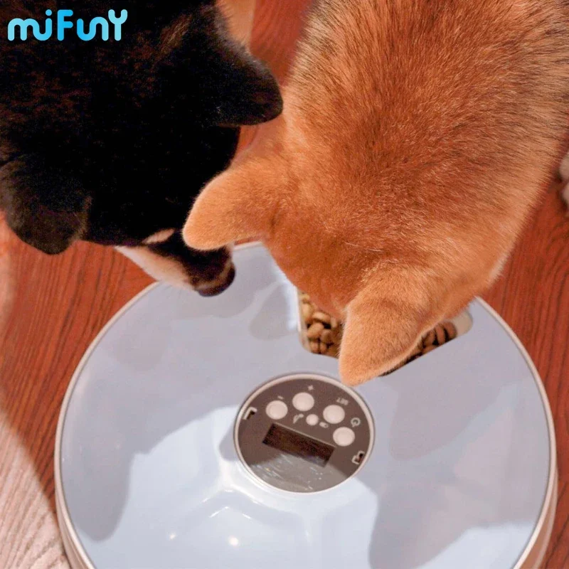 

MiFuny Automatic Cat Feeder Dog Food Dispenser Cat Bowl Smart Timed Dog Feeder Six Grid Feeding Equipment Cat Accessorie