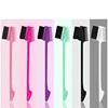Edge Brush Comb Vendor Double Sided 3 In 1 Edge Control Brush for Baby Hair Salon Hair Comb Brushes Beauty Tools 5