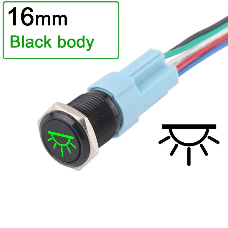 16mm-Green LED-Bl