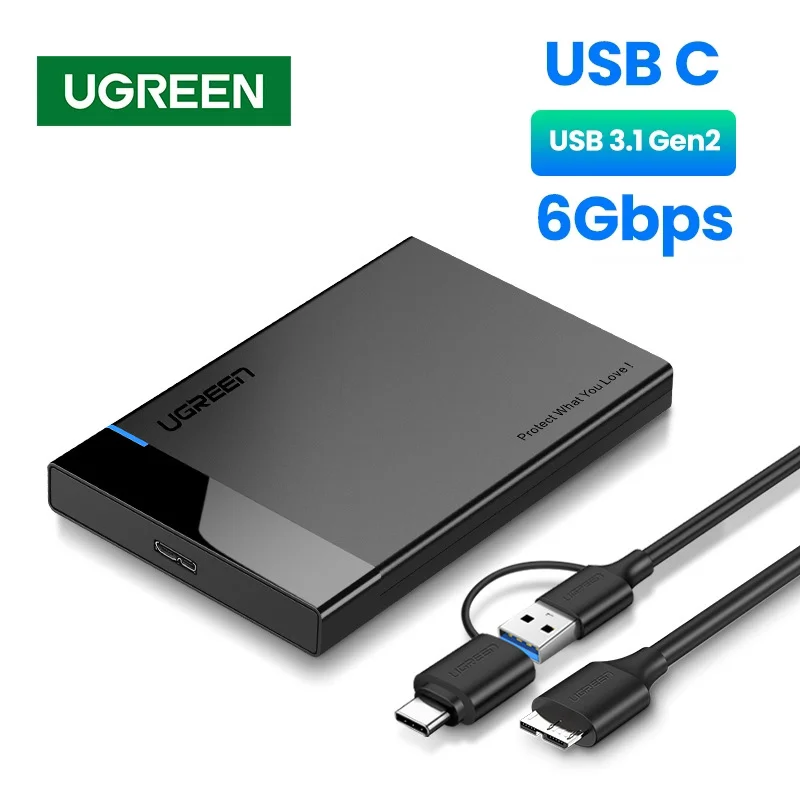 UGREEN-HDD-Case-2-5-SATA-to-USB-3-0-Adapter-Hard-Drive-Enclosure-for ...