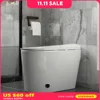 Smart Toilets, One Piece Toilet Intelligent Toilet with Silent & Slow Toilet Cover Auto & Foot Induction Flush,Tankless Toilets 1