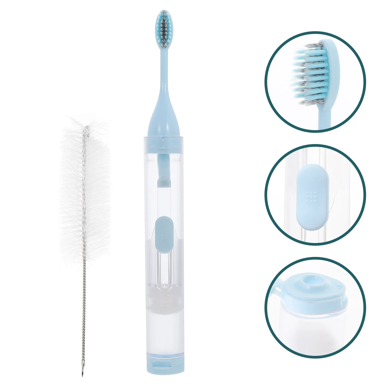 

Travel Toothbrush Brace Manual Cleaning Convenient Pctg for Home Household