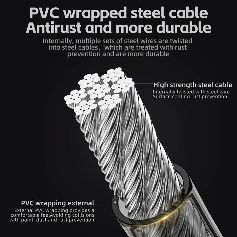 ROCKBROS Bicycle Lock Portable Anti-theft Zinc Alloy Multifunctional Cable Lock MTB Road Cycling Motorcycle Bike Accessories - Image 4