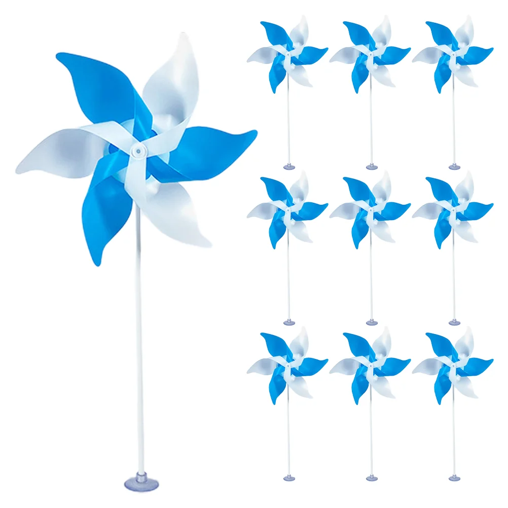 

Outdoor Party Favors Kids Classroom Desktop Windmill Suction Cup Colorful Pinwheel Ornaments Plastic Pinwheel Decors