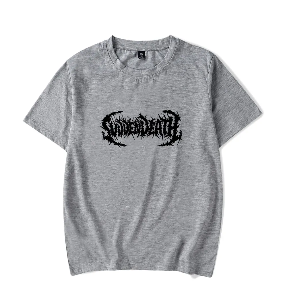 Svdden Death Tshirt Crewneck 반팔 티셔츠 남성 여성 streetwear 인쇄 캐주얼 패션 힙합