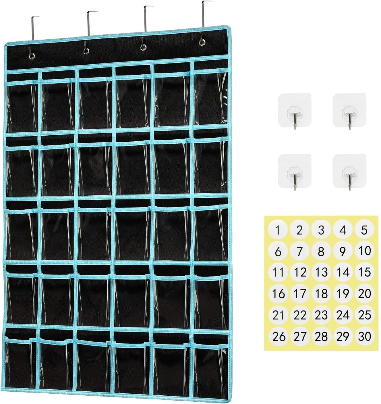 Tableau De Rangement à Poches Numérotées - 24 Poches - Pour Téléphones, Calculatrices - Classe