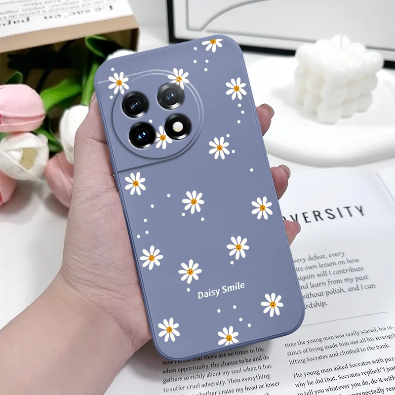 Smiling Daisy Liquid Silicone Phone Case Cover