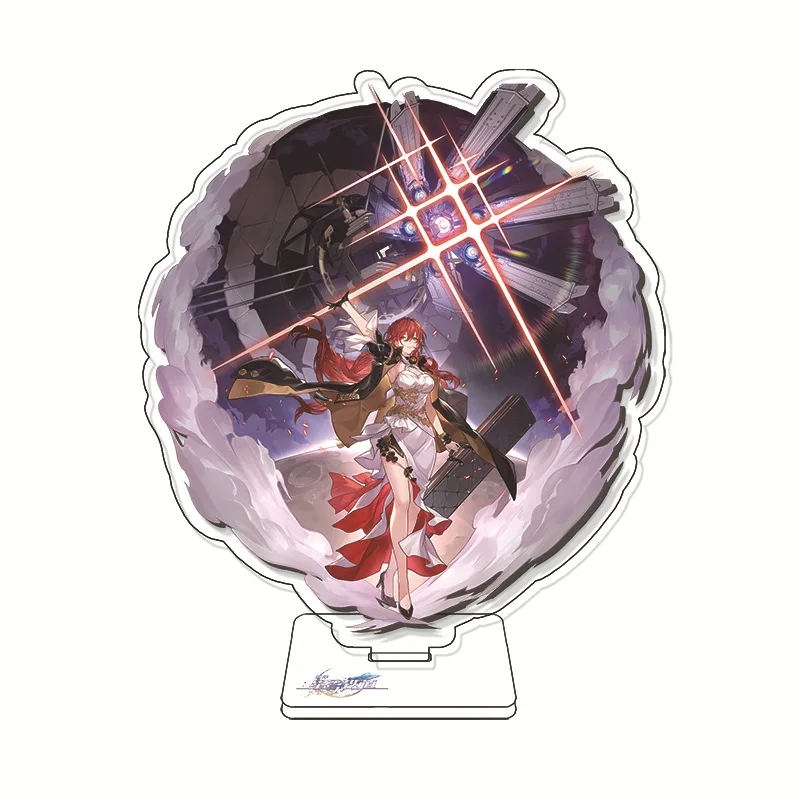 Honkai Star Rail Bailu Seele March 7th Kafka Himeko Silver Wolf Acrylic Stand Desk Figure Model Table Plate Action Figures