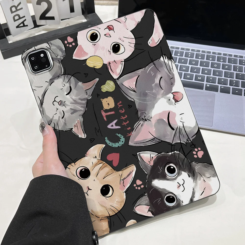 Frosted Tablet Case with Cat Lover Aesthetic - Exclusive Design & Premium Protection