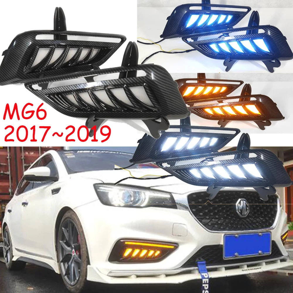 

1set car bumper headlight MG 6 MG6 daytime light 2017 2018 2019y car accessories LED DRL day light for MG6 fog light