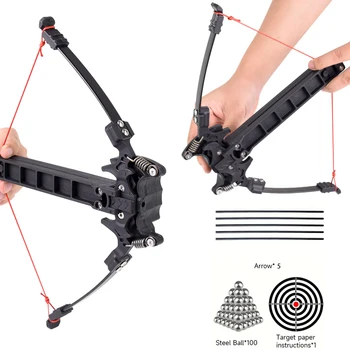 18 Round Steel Ball Combo/archery Dual-purpose Recurve Bow Outdoor Hue Comnting Practicpound Bow Sports Shooting Training 1