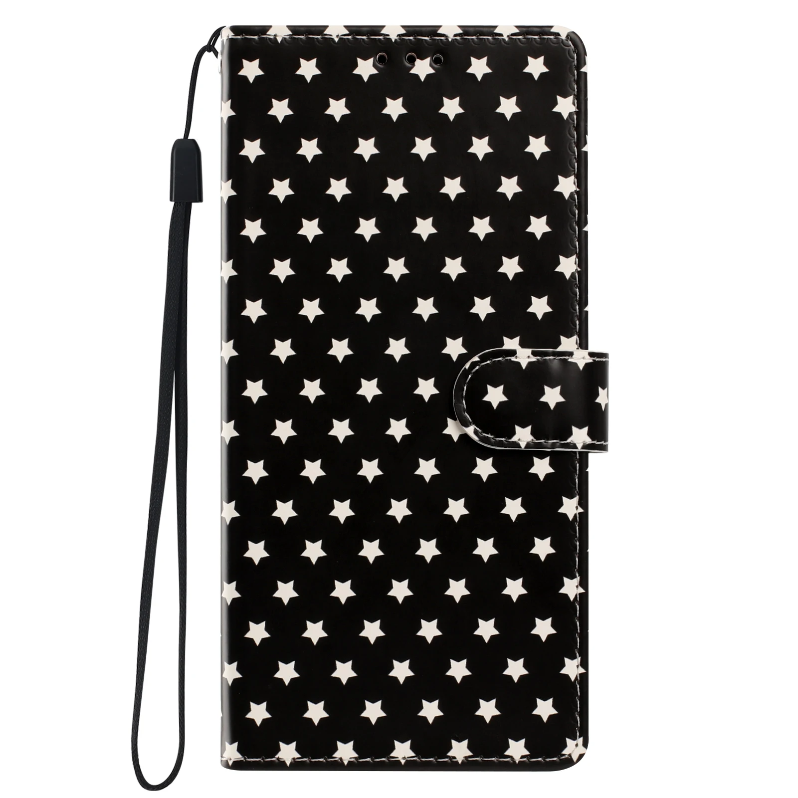Star Leather Flip Cover Phone Case