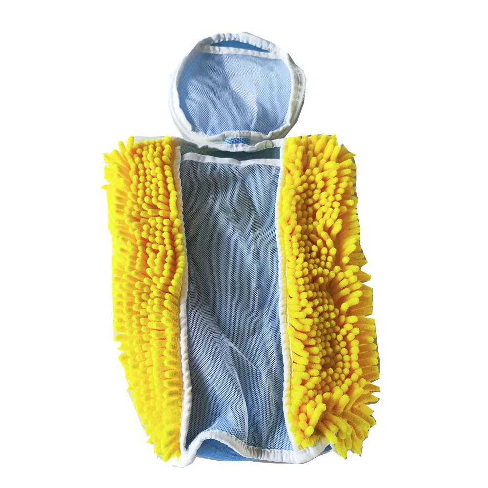 Side Zipper Shoe Bag for Washing Machine Chenille Velvet Lined Portable Fluffy Fiber Sneaker Laundry Bags laundry bag shoe washing bag storage bags