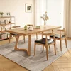 Dining Table Full Of Solid Wood Logs For Eating, Thickened Household Simple Modern Rectangular Table And Chair Combination 4