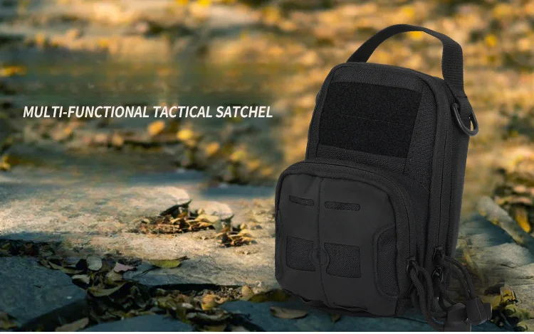 Sportieve outdoor reis multifunctionele schoudertas met meerdere zakken, enkele schouder tactische kleine tas, draagbaar_voghion.com