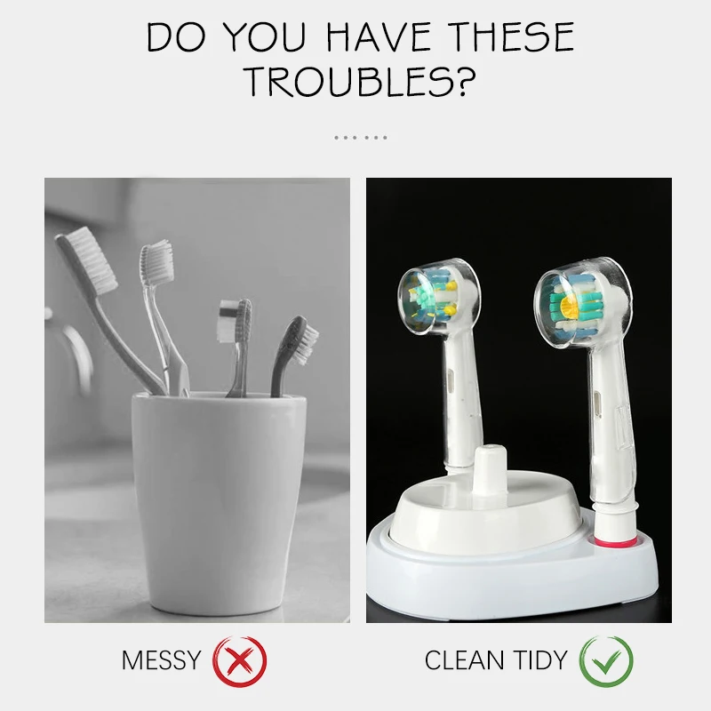 Toothbrush Covers 4/5Pcs For Oral B Braun Electric Toothbrush Heads Protective Cover Replacement Travel Supplies