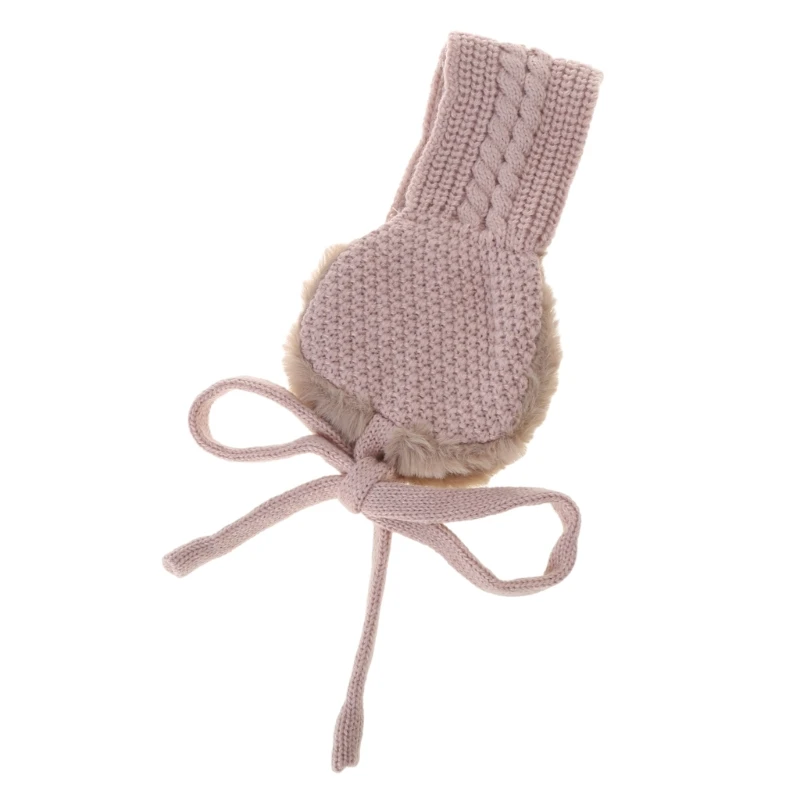 652F Winter Kids Ear Muff Children Ear Warmers Kid Knitted Earmuff Soft Girls Earmuffs for Cold Weather