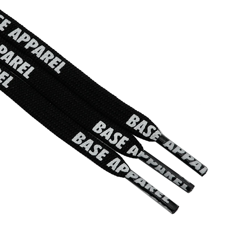 BASE APPAEL 7mm Black Shoelaces 60-180cm Vintage Flat Shoelaces Super Bootlaces Shimmering  Shoe Laces for Queens Kids