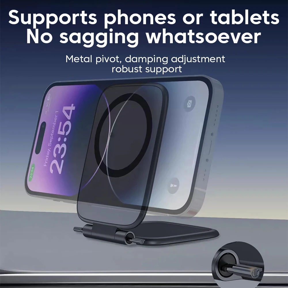 가볍고 휴대 가능한 듀얼 페이스 자석 차량용 거치대 - 네비게이션 폰용 강력한 흡착력 - 전문 휴대용 거치대