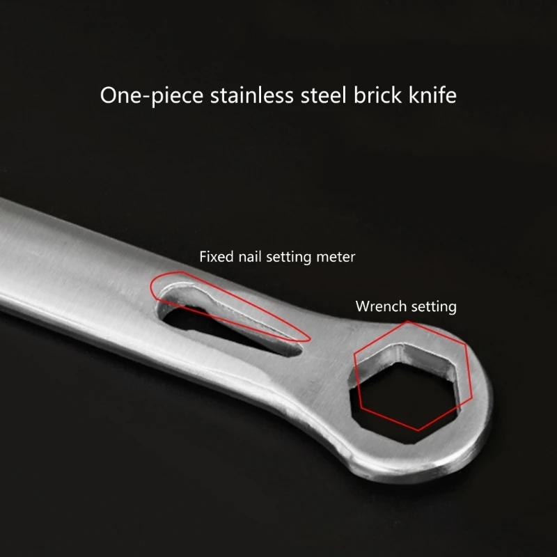 Efficient Trowel 2 in 1 Masonry Knife And Tiling Knife Double-sided for Masonry Work Easy to Use 2