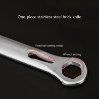 Efficient Trowel 2 in 1 Masonry Knife And Tiling Knife Double-sided for Masonry Work Easy to Use 2