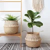 Macrame Home and garden kitchen accessories storage Organizer seagrass storage wicker basket storage basket flower pot basket 5