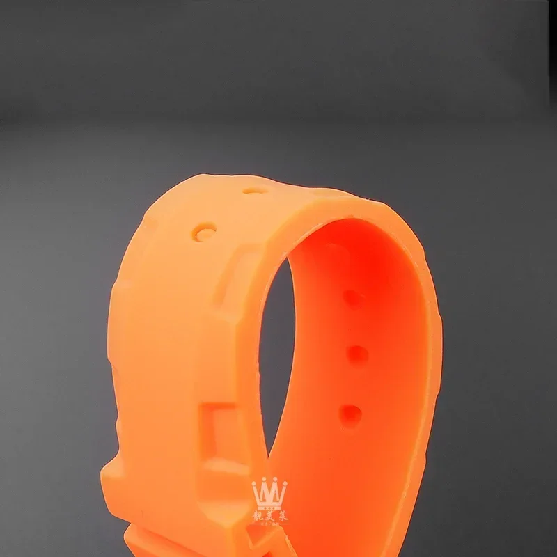 Multicolor Silicone Rubber Watch Band - Men's Sport Soft Strap, 22mm/24mm, with Free Tools