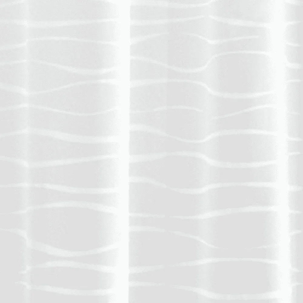 Wave Design Waterproof PEVA Shower Curtain 2