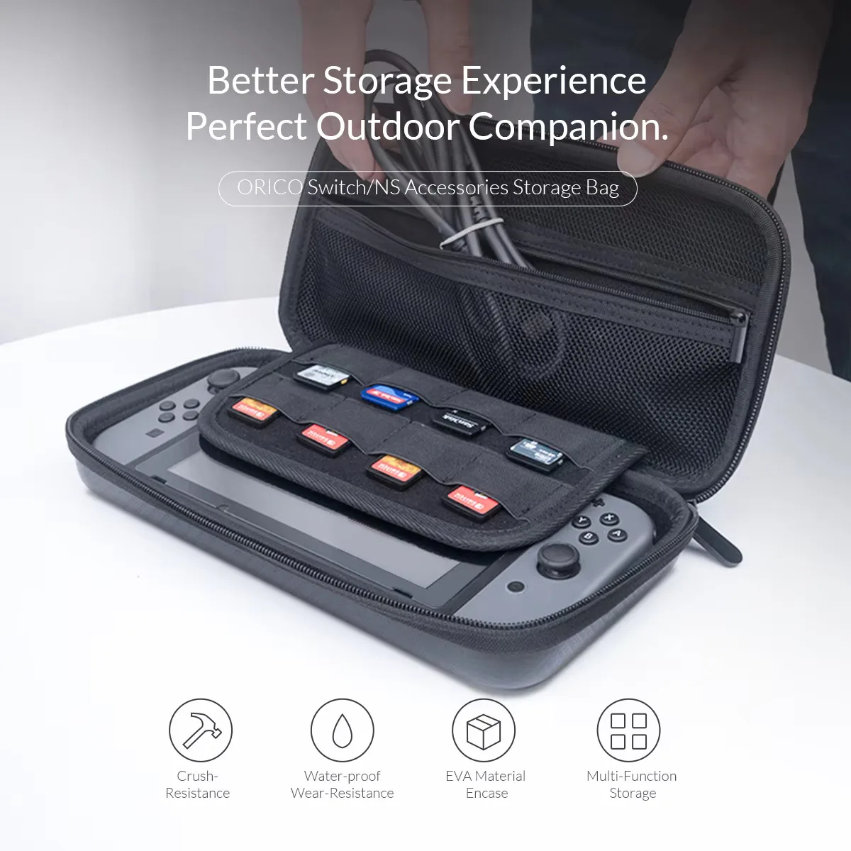 Nintendo Switch Case ORICO Storage Bag Protective Case Nintendo Switch Protective Hard Shell Travel Carrying Case