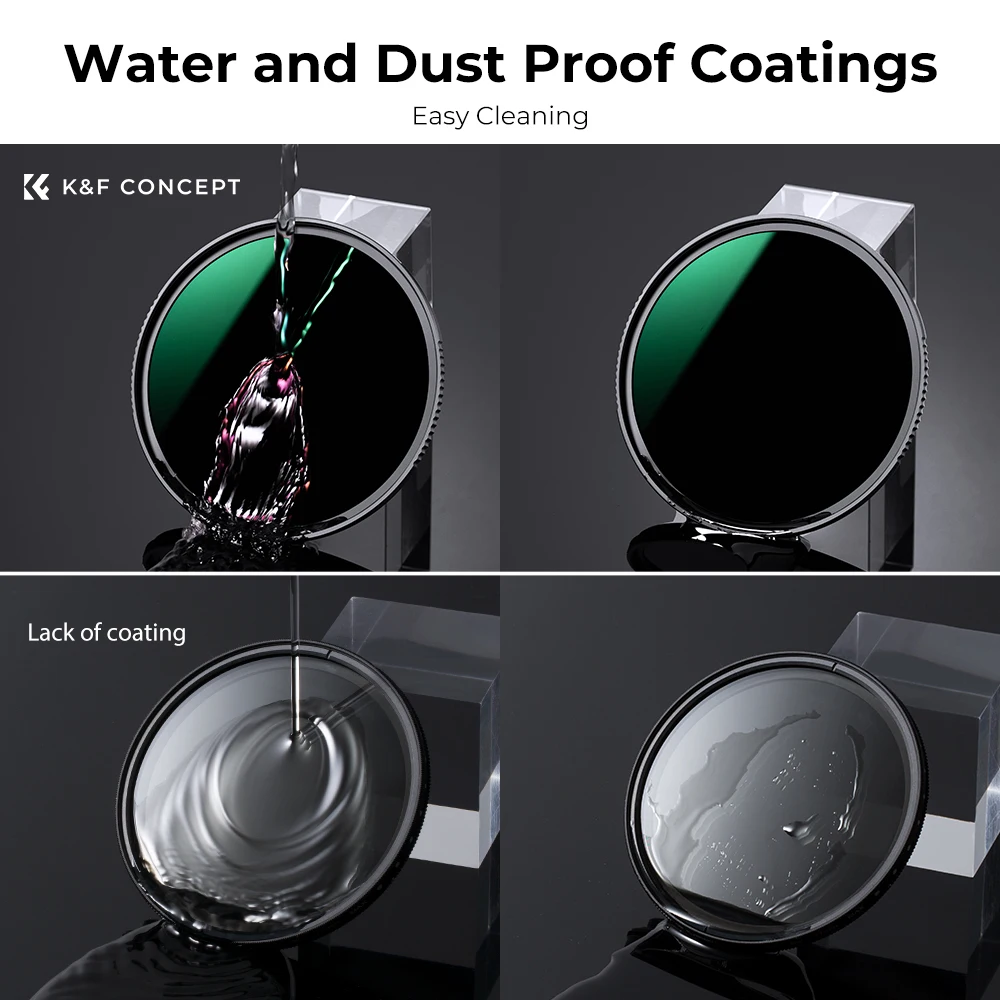 K&F Concept Nona-X ND1000 ND Filter Lens 37/49/52/58/62/67/72/77/82mm Super HD Glass Neutral Density Filter For Sony Canon Nikon 3