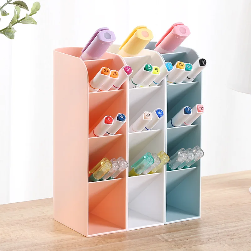 

Вертикальный пластиковый контейнер для хранения канцелярских принадлежностей, пяти ячеек