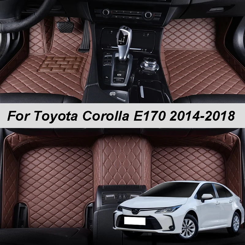 Custom Made Leather Car Floor Mats For Toyota Corolla E170 2014 2015
