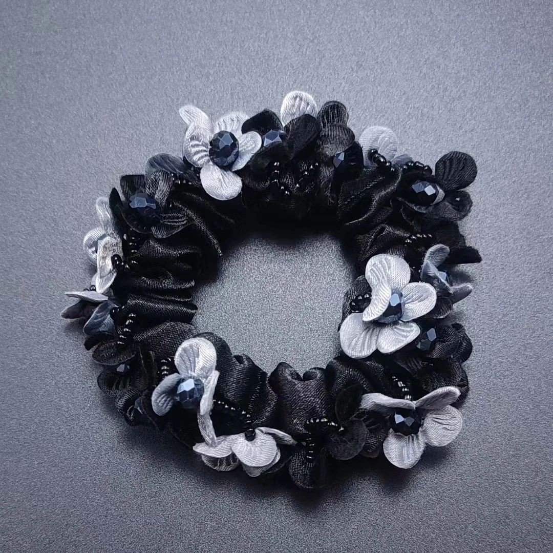 Elegant Korean Fashion Floral Hair Ties - Premium Women's Hair Accessories