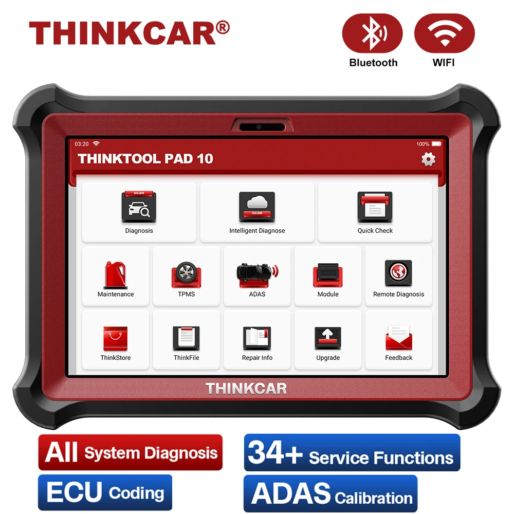 クラシック調 22 Thinkcar Thinktoolパッド10車診断ツールadas校正tpmsプログラミングecuコーディングフルシステムobd2スキャナ 海外販売 Www Opshub Com
