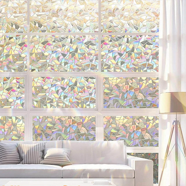 Rainbow Prism Window Film Matrica Konyhai Hálószoba Iroda Fürdőszoba Nappali Szivárvány Effektus Ablakfilm 3D Szivárványfilm