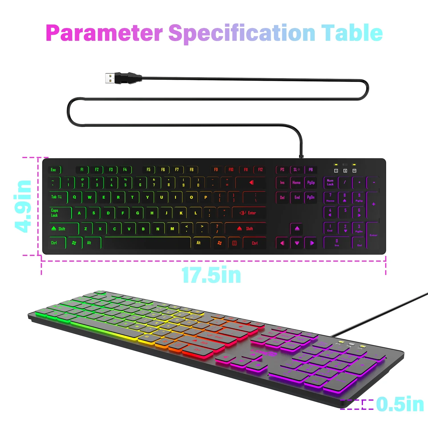 RGB Wired Gaming Keyboard 6