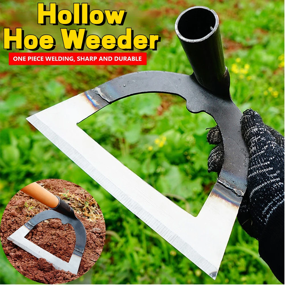 HollowHoeWeedingRakeManualGrassWeederMarauderHoeWeedRemover