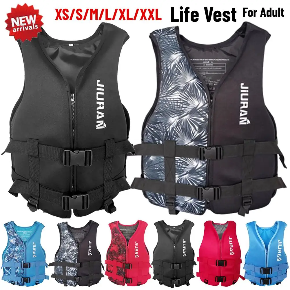 Adjustable Buoyancy Survival Suit Neoprene Warm Boating Life Vest  Wear-resistant Soft Safe Multipurpose for Swimming Sea Fishing
